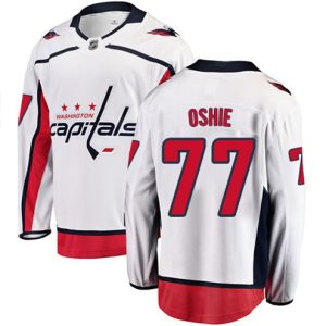 Boern-NHL-Washington-Capitals-Ishockey-Troeje-T.J.-Oshie-77-Breakaway-Hvid-Fanatics-Branded-Ude