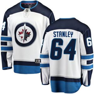 Boern-NHL-Winnipeg-Jets-Ishockey-Troeje-Logan-Stanley-64-Breakaway-Hvid-Fanatics-Branded-Ude