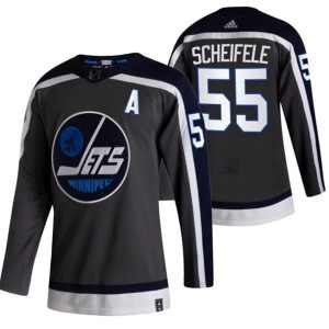 Boern-NHL-Winnipeg-Jets-Ishockey-Troeje-Mark-Scheifele-55-2022-Reverse-Retro-Sort-Authentic