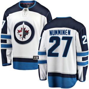 Boern-NHL-Winnipeg-Jets-Ishockey-Troeje-Teppo-Numminen-27-Breakaway-Hvid-Fanatics-Branded-Ude