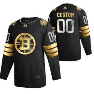 Boston-Bruins-Tilpasset-Troeje-Sort-2021-Golden-Edition-Limited-Authentic