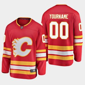 Calgary-Flames-Tilpasset-Troeje-00-Alternate-Breakaway-Player-Fanatics-Branded-Roed