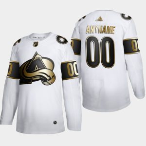 Colorado-Avalanche-Tilpasset-Troeje-00-NHL-Golden-Edition-Hvid-Authentic