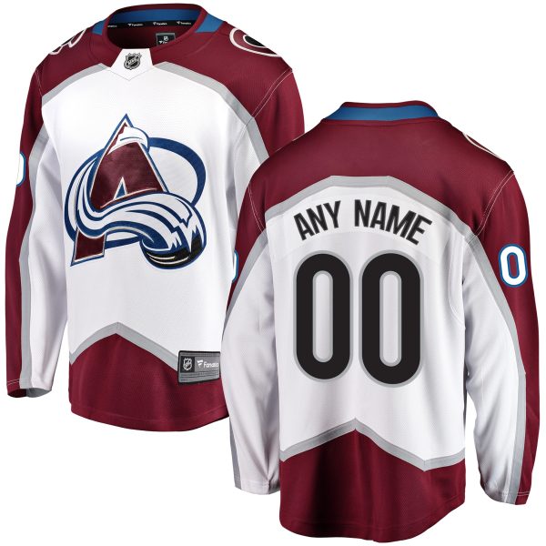 Colorado-Avalanche-Troeje-Ude-Breakaway-Tilpasset-Hvid