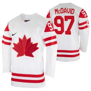 Connor-McDavid-Canada-Hockey-2022-Beijing-Winter-Olympic-Hvid-Hjemme
