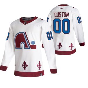 Custom-Colorado-Avalanche-Ishockey-Troeje-2021-Reverse-Retro-Authentic-Hvid