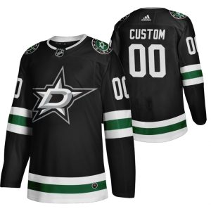 Dallas-Stars-Tilpasset-Troeje-Sort-2021-Classic-Edition-New-Uniform