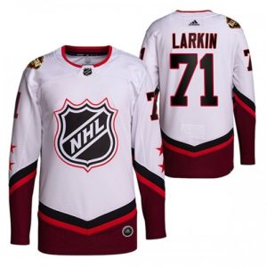 Detroit-Red-Wings-Troeje-Dylan-Larkin-71-2022-NHL-All-Star-Hvid-Authentic-Maend