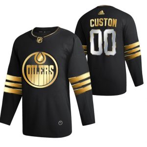 Edmonton-Oilers-Tilpasset-Troeje-Sort-2021-Golden-Edition-Limited-Authentic