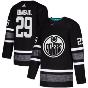Edmonton-Oilers-Troeje-29-Leon-Draisaitl-Sort-2019-All-Star-Stitched