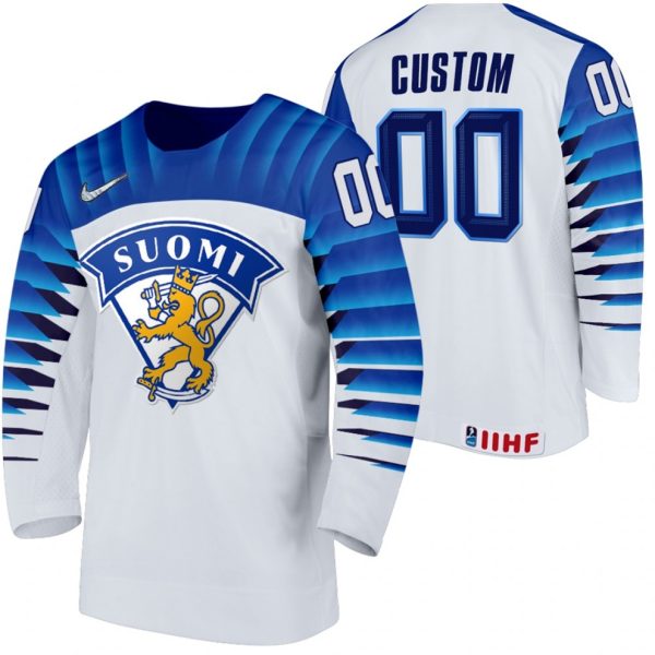 Finland-Hockey-Tilpasset-2022-IIHF-World-Championship-Hvid-Hjemme