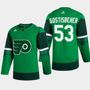 Flyers-Shayne-Gostisbehere-53-2020-St.-Patricks-Day-Authentic-Player-Groen
