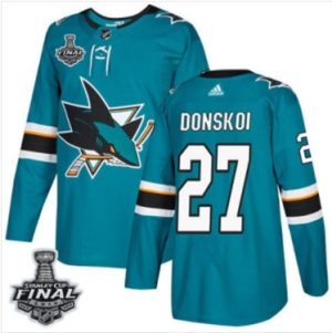 Joonas-Donskoi-Maend-Sharks-Teal-Hjemme-Blaa-2019-Stanley-Cup-Final-Stitched