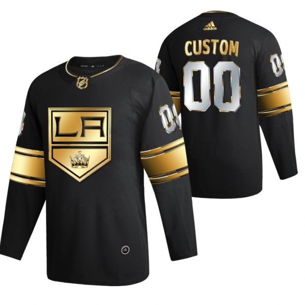 Los-Angeles-Kings-Tilpasset-Troeje-Sort-2021-Golden-Edition-Limited-Authentic