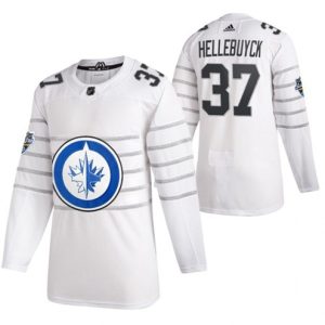 Maend-2020-NHL-All-Star-Winnipeg-Jets-Troeje-Connor-Hellebuyck-Hvid
