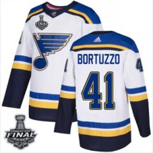 Maend-Blues-41-Robert-Bortuzzo-Hvid-2019-Stanley-Cup-Final-Stitched
