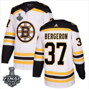 Maend-Bruins-37-Patrice-Bergeron-Hvid-2019-Stanley-Cup-Final-Stitched