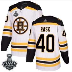 Maend-Bruins-40-Tuukka-Rask-Hvid-2019-Stanley-Cup-Final-Stitched