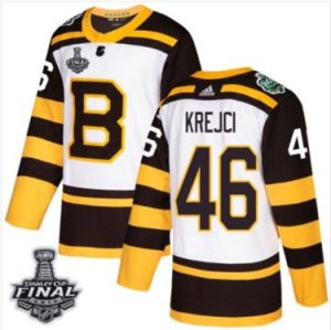 Maend-Bruins-46-David-Krejci-Hvid-Classic-2019-Stanley-Cup-Final-Stitched