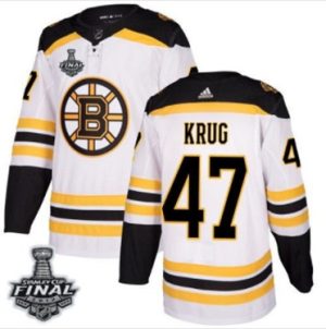 Maend-Bruins-47-Torey-Krug-Hvid-2019-Stanley-Cup-Final-Stitched