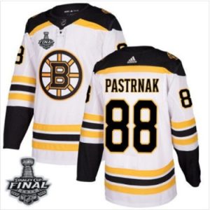 Maend-Bruins-88-David-Pastrnak-Hvid-2019-Stanley-Cup-Final-Stitched