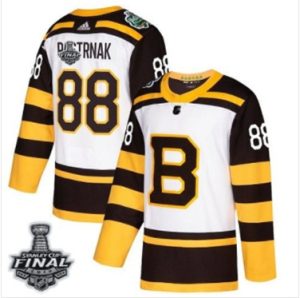 Maend-Bruins-88-David-Pastrnak-Hvid-Classic-2019-Stanley-Cup-Final-Stitched