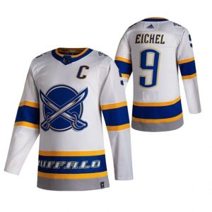 Maend-Buffalo-Sabres-Troeje-Jack-Eichel-9-2022-Reverse-Retro-Hvid-Authentic