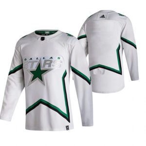 Maend-Dallas-Stars-Troeje-Blank-2022-Reverse-Retro-Hvid-Authentic