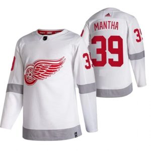 Maend-Detroit-Red-Wings-Troeje-Anthony-Mantha-39-2022-Reverse-Retro-Hvid-Authentic