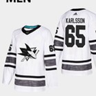 Maend-Erik-Karlsson-San-Jose-Sharks-Troeje-Hvid-2019-NHL-All-Star