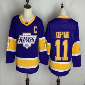 Maend-Los-Angeles-Kings-Troeje-Anze-Kopitar-11-2022-Reverse-Retro-II-Lilla-Authentic