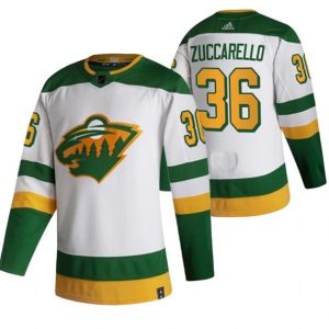 Maend-Minnesota-Wild-Troeje-Mats-Zuccarello-36-2022-Reverse-Retro-Hvid-Authentic