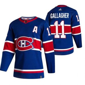 Maend-Montreal-Canadiens-Troeje-Brendan-Gallagher-11-2022-Reverse-Retro-Blaa-Authentic