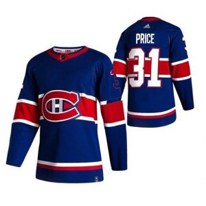 Maend-Montreal-Canadiens-Troeje-Carey-Price-31-2022-Reverse-Retro-Blaa-Authentic