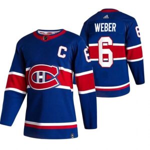 Maend-Montreal-Canadiens-Troeje-Shea-Weber-6-2022-Reverse-Retro-Blaa-Authentic