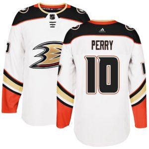 Maend-NHL-Anaheim-Ducks-Troeje-Corey-Perry-10-Hvid-Authentic-Ude