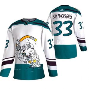 Maend-NHL-Anaheim-Ducks-Troeje-Jakob-Silfverberg-33-2022-Reverse-Retro-Hvid-Authentic