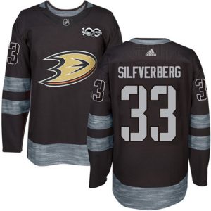 Maend-NHL-Anaheim-Ducks-Troeje-Jakob-Silfverberg-33-Sort-1917-2017-100th-Anniversary