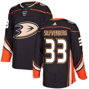 Maend-NHL-Anaheim-Ducks-Troeje-Jakob-Silfverberg-33-Sort-Authentic-Hjemme