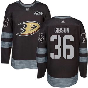 Maend-NHL-Anaheim-Ducks-Troeje-John-Gibson-36-1917-2017-100th-Anniversary-Sort-Authentic