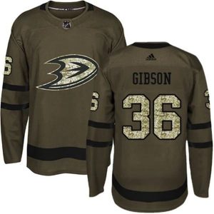 Maend-NHL-Anaheim-Ducks-Troeje-John-Gibson-36-Camo-Groen-Authentic