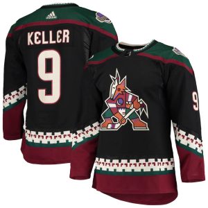 Maend-NHL-Arizona-Coyotes-Troeje-Clayton-Keller-9-Hjemme-Authentic-Pro-Player-Sort