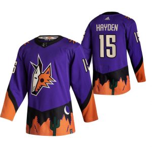 Maend-NHL-Arizona-Coyotes-Troeje-John-Hayden-15-2021-Reverse-Retro-Authentic-Lilla