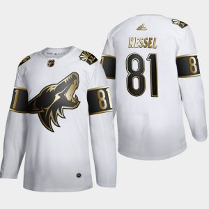 Maend-NHL-Arizona-Coyotes-Troeje-Phil-Kessel-81-Golden-Edition-Hvid-Authentic
