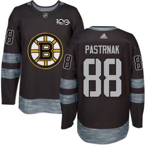 Maend-NHL-Boston-Bruins-Troeje-David-Pastrnak-88-Authentic-Sort-1917-2017-100th-Anniversary