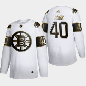 Maend-NHL-Boston-Bruins-Troeje-Tuukka-Rask-40-Golden-Edition-Hvid-Authentic