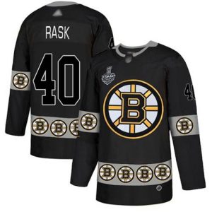 Maend-NHL-Bruins40-Tuukka-Rask-Sort-Logo-2019-Stanley-Cup-Final