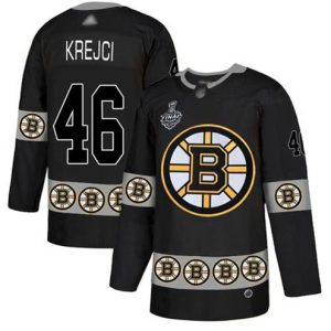 Maend-NHL-Bruins46-David-Krejci-Sort-Logo-2019-Stanley-Cup-Final
