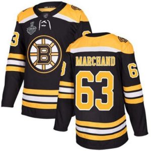 Maend-NHL-Bruins63-Brad-Marchand-Sort-Hjemme-2019-Stanley-Cup-Final