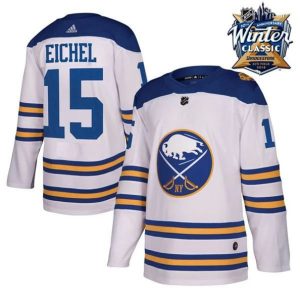 Maend-NHL-Buffalo-Sabres-Troeje-Jack-Eichel-15-2018-Winter-Classic-Hvid-Authentic